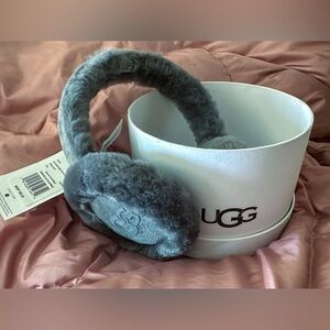 UGG Steel Grey Plush Earmuffs